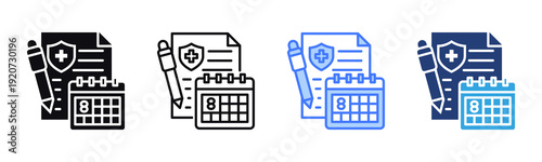 Renewal icon sheet multiple style collection