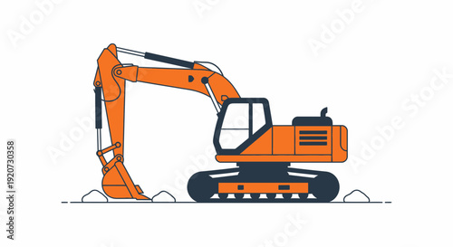 Industrial Excavator Machine For Construction And Demolition