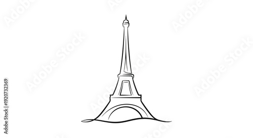 Simple Cannabis Leaf Outline Icon on Isolated White Background.