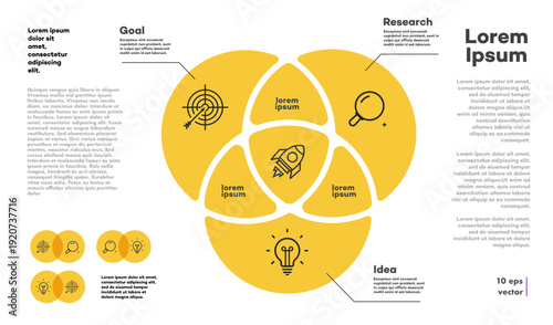 Infographic template 3 parts for business strategy, start up project, presentation, logic analysis, theory basic operation. Venn diagram