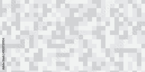 Seamless pattern with squares. Abstract pixel and cube background. Vector digital mosaic pattern. Geometric light elements tile art backdrop.