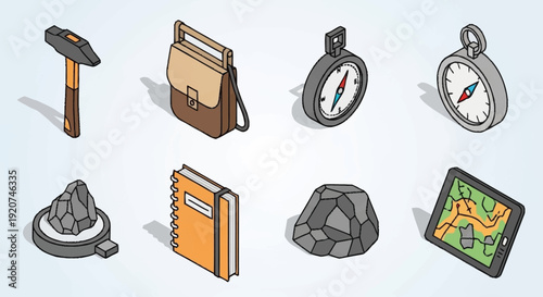 Hiking Equipment and Accessories Collection.