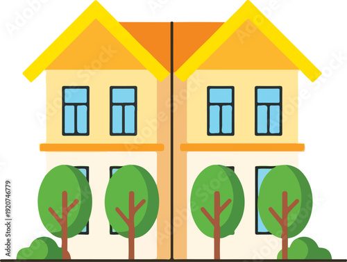 Two houses side by side.