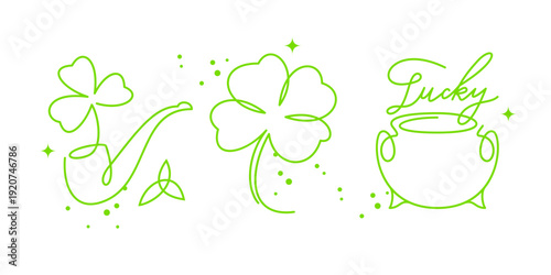 St. Patrick's day vector set