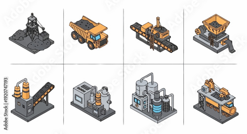 Industrial Machines and Equipment 3D Models.