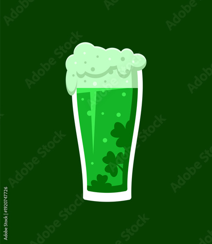 Glass of beer St. Patrick's Day, Ireland's national holiday