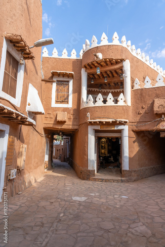 Scenic view of old Ushaiqer Heritage Village, Saudi Arabia