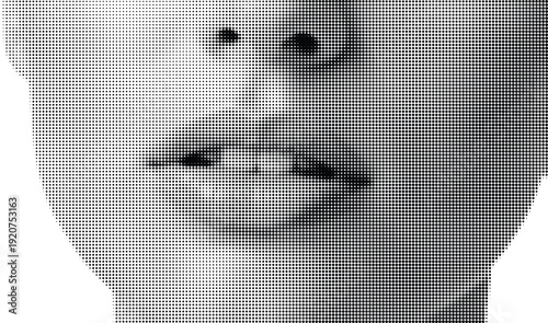 Sensual Lips: A close-up, black and white portrait highlighting the soft curves and delicate textures of a woman's full lips, capturing a sense of subtle allure and natural beauty.