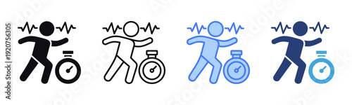 Running icon sheet multiple style collection