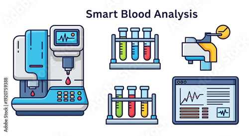 Medical Laboratory Blood Analysis Equipment.