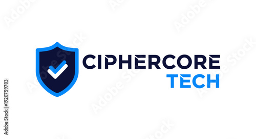 Ciphercore Tech logo with shield and checkmark symbolizing security and verification.