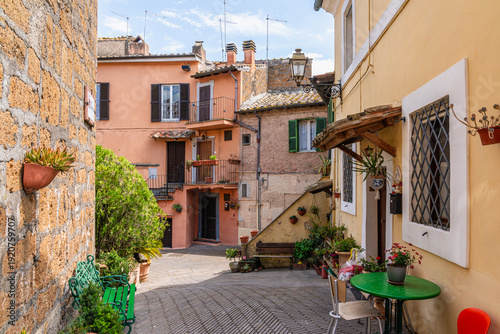 Scenic sight in the beautiful village of Corchiano, in the Province of Viterbo, Lazio, Italy.