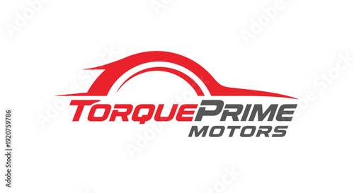 Torque Prime Motors Logo Design for Automotive Industry.