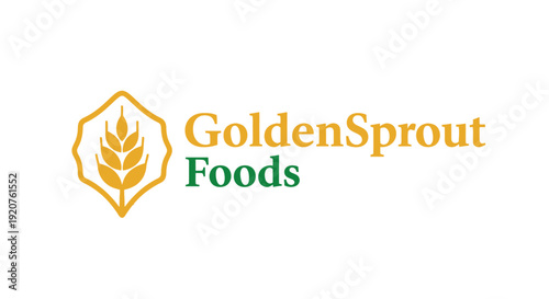GoldenSprout Foods company logo with wheat emblem.