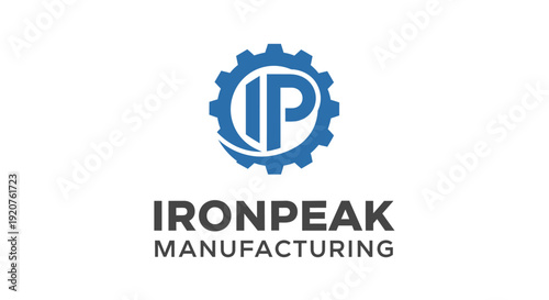 Ironpeak Manufacturing Company Logo Design.