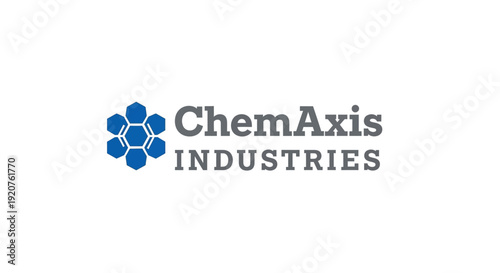 ChemAxis Industries logo with blue molecular structure symbol.