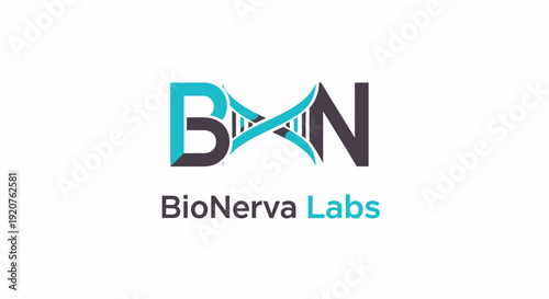 BioNerva Labs logo with DNA double helix design.