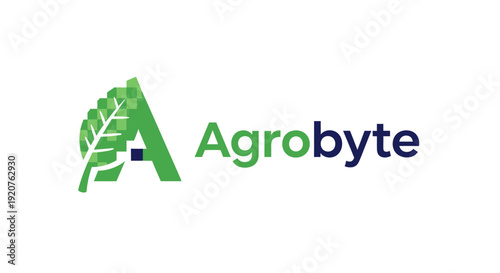 Agrobyte company logo with green leaf emblem and text.