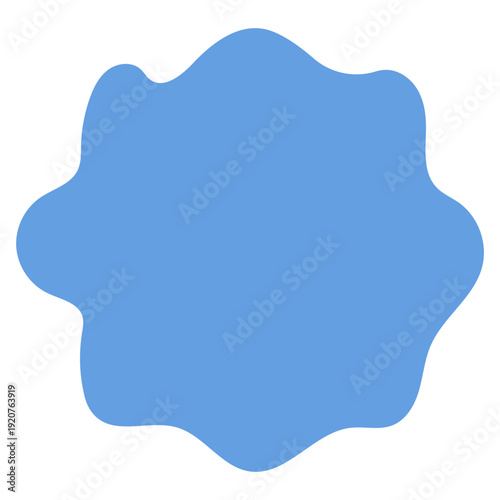 Positive Blob Frame Border Element. Funny Cute Canvas Graphic Design. Retro Party Decoration Symbol. Empty Blank Speech Bubble Message Text Box Frame. 