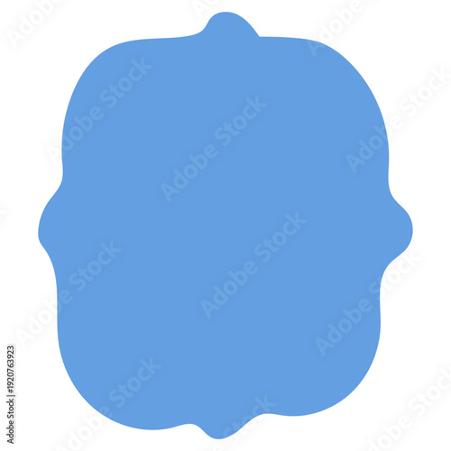 Positive Blob Frame Border Element. Funny Cute Canvas Graphic Design. Retro Party Decoration Symbol. Empty Blank Speech Bubble Message Text Box Frame. 