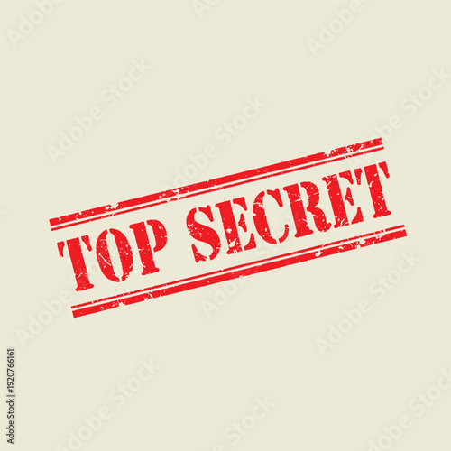 Top secret classified stamp mark