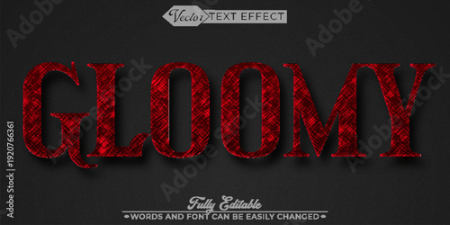  Gloomy Dark Cloudy Moody Atmosphere Vector Fully Editable Smart Object Text Effect