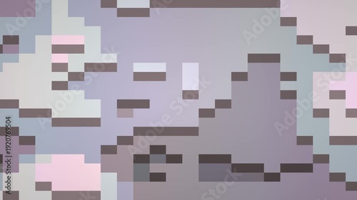 Modern Digital Pixelated Camouflage Abstract Background Loop.