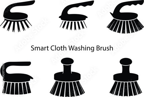 Smart cloth washing brush variants