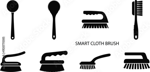 Collection of various brushes and tools
