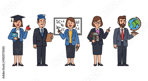 Diverse Business Professionals in Various Roles.