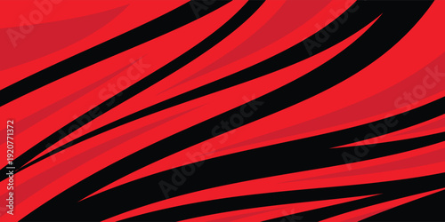 Abstract background with red spikes and zigzag line pattern and some copy space area