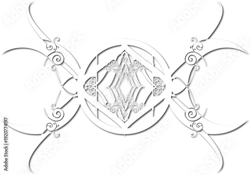 White lilith symbol  tattoo art - moon, tattoo idea, design, art, logo, png, 300dpi..