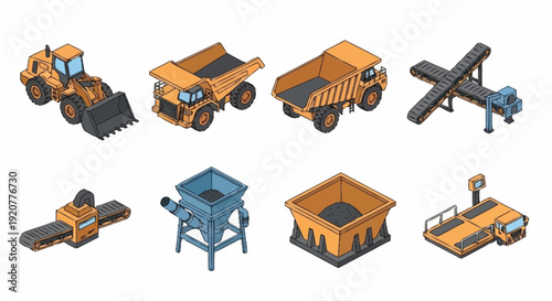 Heavy Machinery Equipment for Construction Sites.