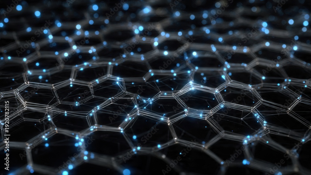 Fototapeta premium Abstract Technology Background with Hexagons