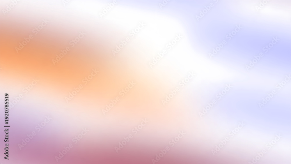Naklejka premium A blurred image with soft pastel colors and a mix of orange, purple, and white hues.