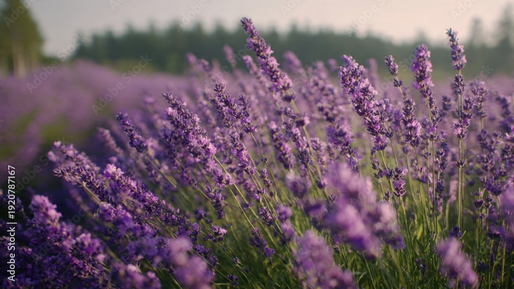 Fototapeta premium Lavender field in full bloom