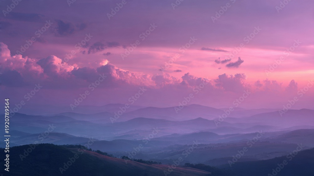 Obraz premium Purple Mountain Majesty Landscape