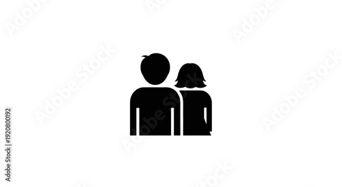 Two people standing side by side.