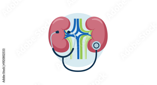 Illustration of human kidneys on World Kidney Day highlighting kidney anatomy and function globally
