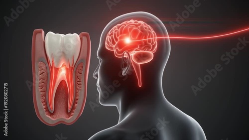 Toothache and Brain Connection Dental Pain and Neurological Symptoms Medical healthcare