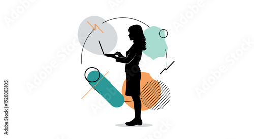 Woman Using a Tablet Device.