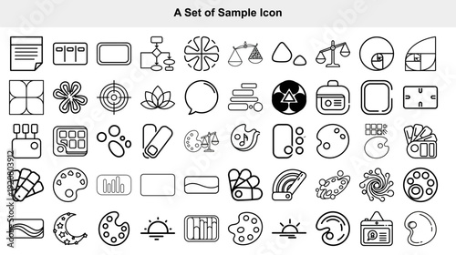 High-quality vector set featuring 30+ minimalist flat line icons for business, technology, and lifestyle concepts, ideal for presentations, websites, and design projects with clean, modern aesthetics.