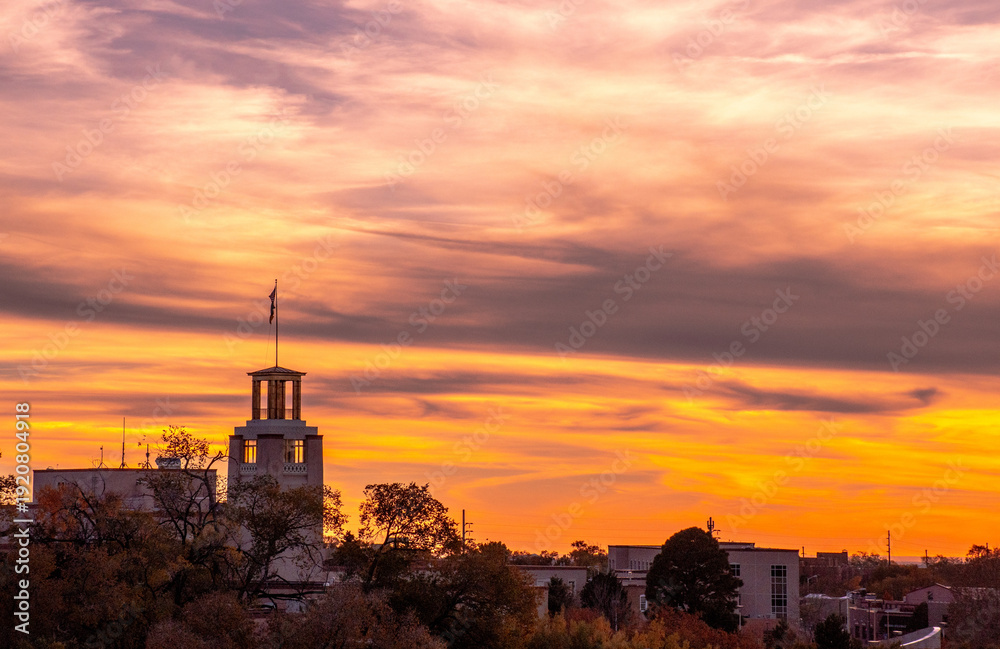 Fototapeta premium Sante Fe Skyline at sunset