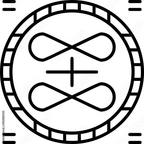 Infinity Icon Vector Element