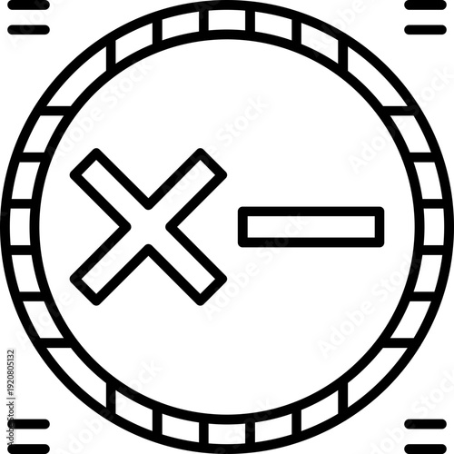 Plus Minus Icon Vector Element