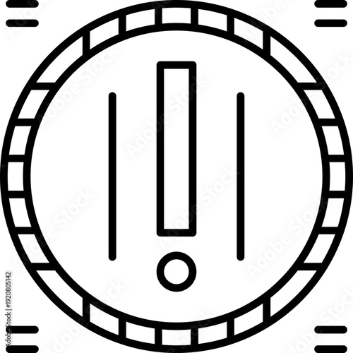 Factorial Icon Vector Element