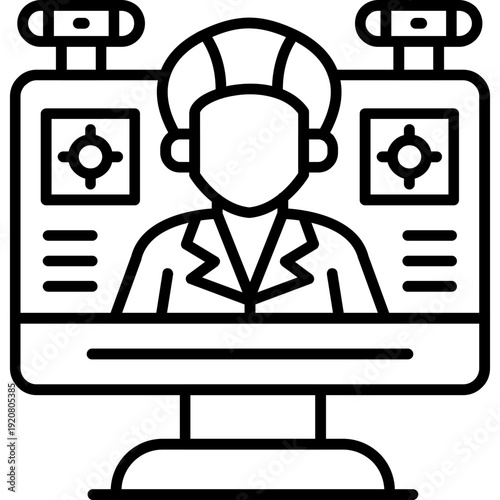 Webcam Icon Vector Element