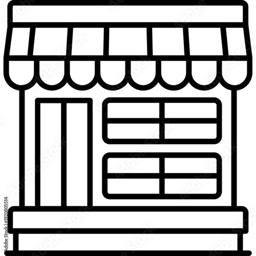 Store Front Icon Vector Element