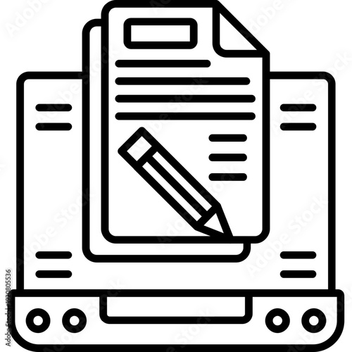 Blogging Icon Vector Element