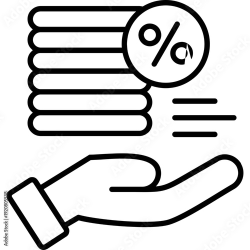 Commission Icon Vector Element